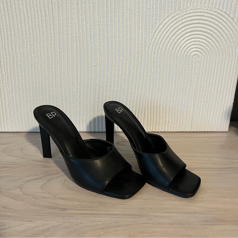 Black mule heels